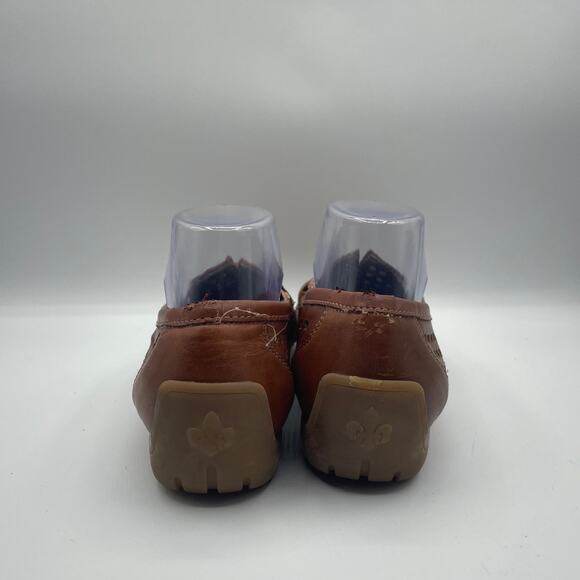 Rieker Anti Stress Loafers Leather Brown Perforated Slip On Mens 40 7.5 main image 8